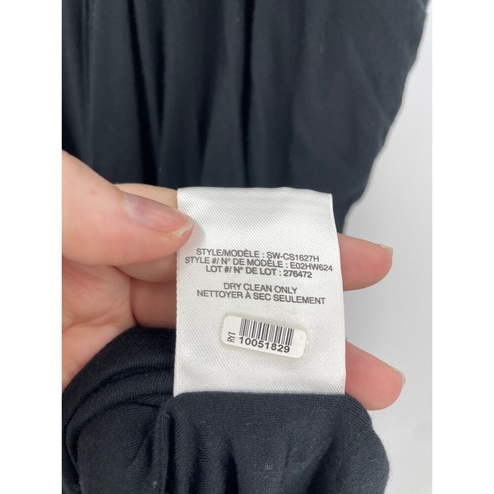 Helmut Lang Dress Womens Small Slack Jersey Racerback Tank Black Sleeveless - Picture 7 of 7
